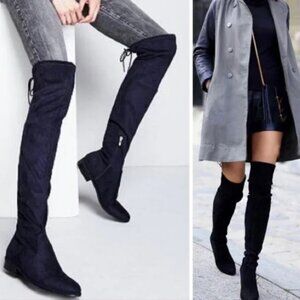 Marc Fisher Yuna Overnight the knee boot suede black Size 8